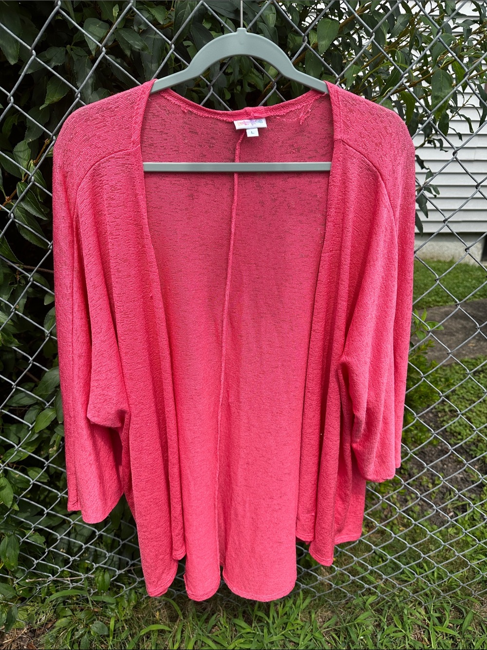 LuLaRoe Open Drape Pink Cardigan